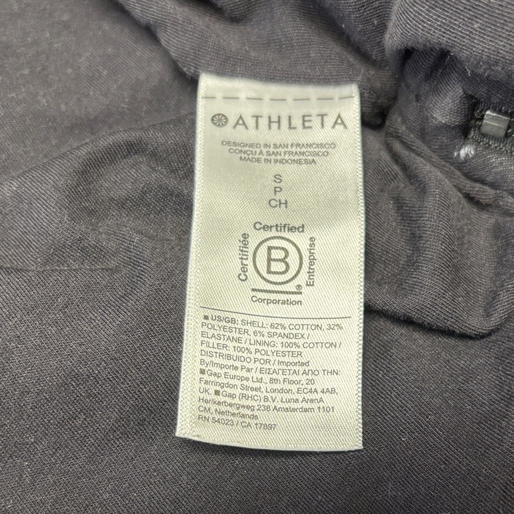 Athleta Small‎ Black Quilted Bomber Jacket. EUC - Picture 16 of 16